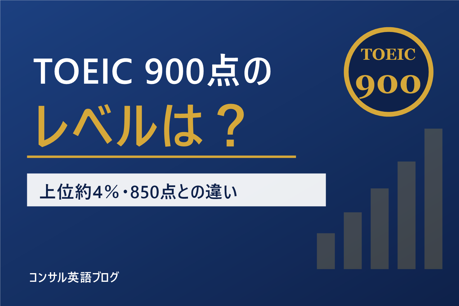 TOEIC900点のレベル